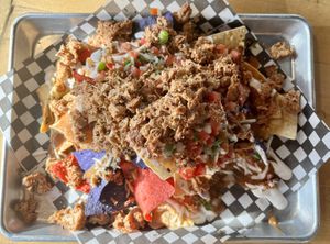 Nachos with Barbacoa 🤤  at Mexhico Restaurant in Barrie