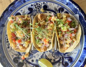 “Fish” tacos 🌮   at Mexhico Restaurant in Barrie