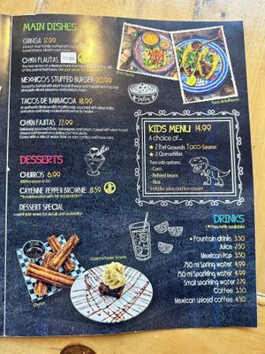 Menu 2 of 2  at Mexhico Restaurant in Barrie