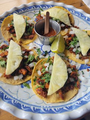 Tacos El pastor at Mexhico Restaurant in Barrie