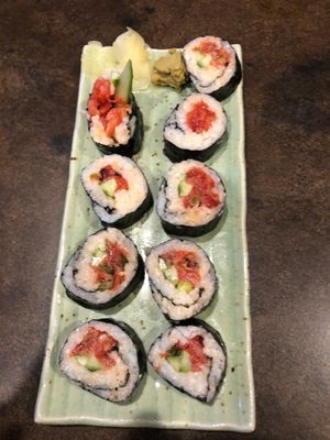 Spicy "Tuna" Rolls at Farm To Fork in Bigfork
