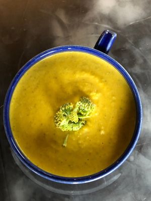 Broccoli "Cheddar" Soup at Farm To Fork in Bigfork