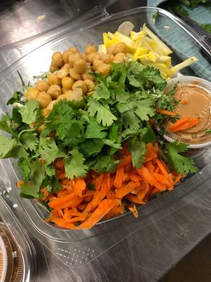 Pad Thai Salad with Ginger Peanut Dressing at Farm To Fork in Bigfork