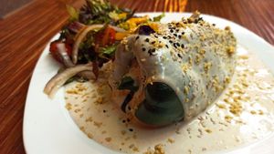 Chile relleno at Vegan21 in San Miguel De Allende