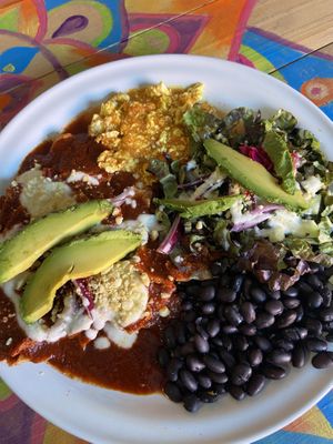 Chilaquiles at Vegan21 in San Miguel De Allende