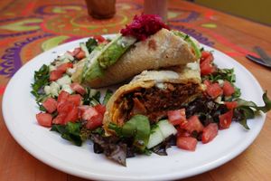 Burrito at Vegan21 in San Miguel De Allende