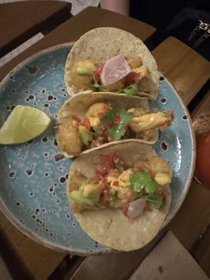 Cauliflower tacos   at Chela de Playa in Playa Del Carmen