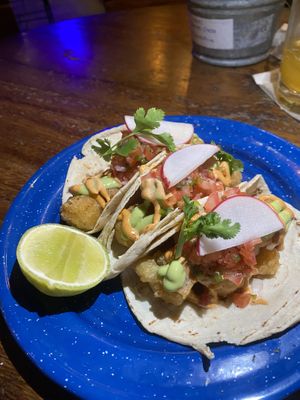 Cauliflower taco  at Chela de Playa in Playa Del Carmen