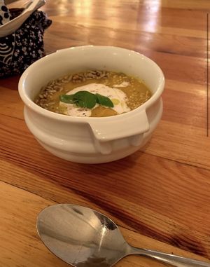 Pumpkin soup  at Miłość in Poznan