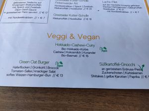 Karte at Havanna in Norddeich