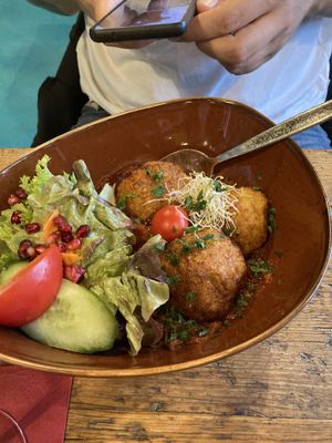 Knödel  at Bei Frau Nanna in Frankfurt