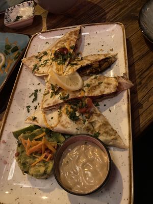 Quesadilla with oyster mushroom  at Bei Frau Nanna in Frankfurt