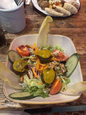 salad with falafel  at Bei Frau Nanna in Frankfurt