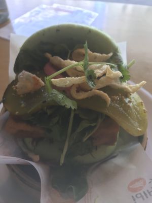 Spiced tofu bao  at Belly Worship in Auckland