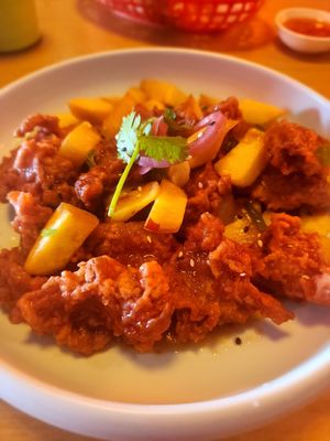 Lychee Pork at Belly Worship in Auckland