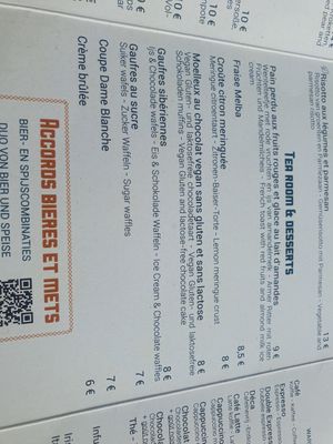 Summer menu, zie vegan dessert at Peak Beer in Sourbrodt