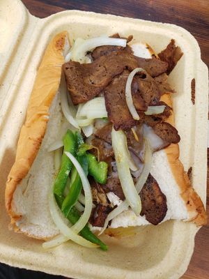 Philly cheesesteak at Vida's Plant Based Butcher in Columbus