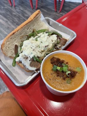 Beer Cheeze Soup  at Vida's Plant Based Butcher in Columbus