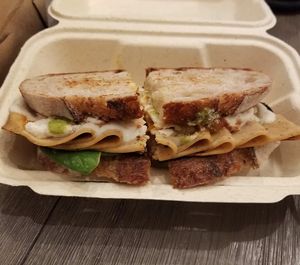 Turkey pesto at Vida's Plant Based Butcher in Columbus