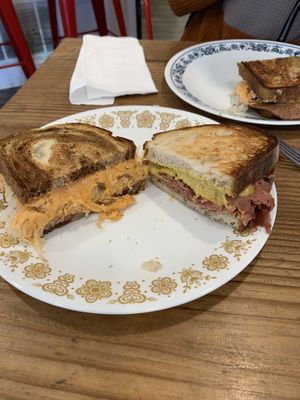 Reuben and ham and cheesee  at Vida's Plant Based Butcher in Columbus