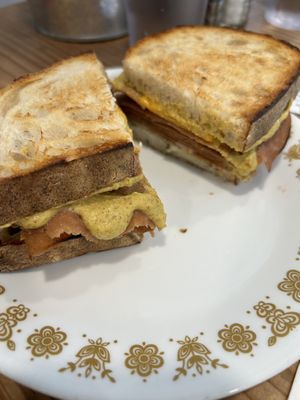 Ham and cheese sandwich   at Vida's Plant Based Butcher in Columbus