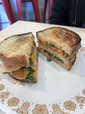 Ham and cheese melt  at Vida's Plant Based Butcher in Columbus