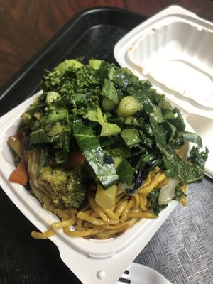 Small bowl comes with three dishes   at Four Seasons Cafe & Juice Bar in Brooklyn