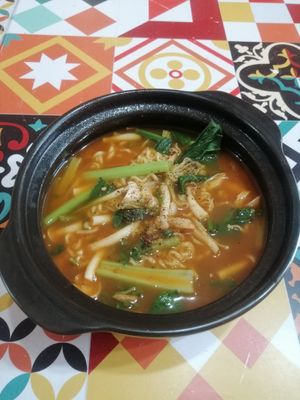 Mushroom noodles. at An Am Thuc Chay in Tam Ky