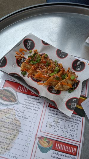 Vegan gyoza at YUZU Street Food in York