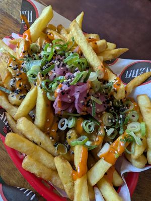 Katsu fries at YUZU Street Food in York
