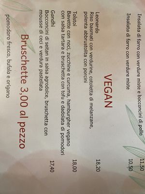 Menu   at La Tonda in Pescantina