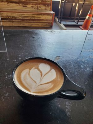 Mocha latte! My favorite alt milk is oat. at Spokesman in Austin