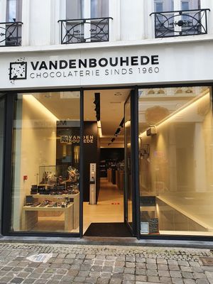front / entrance at Chocolaterie Vandenbouhede in Ghent