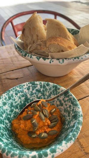 Red pepper dip at Alma Verde in Rota