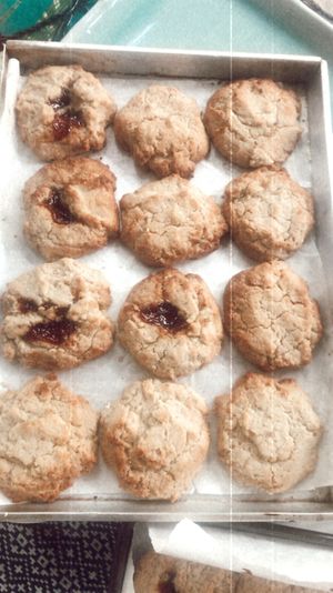 Raspberry Coconut Softbaked Cookies at G Bakes Vegan in Chiang Mai