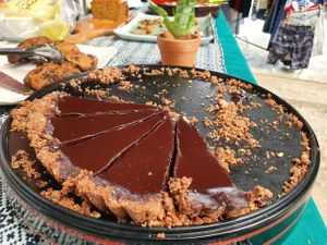 Chocolate Orange Tart at G Bakes Vegan in Chiang Mai
