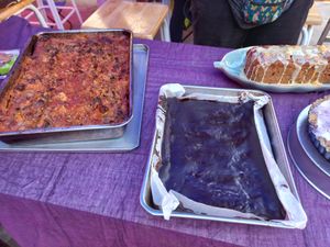 Brownies and lasagne at G Bakes Vegan in Chiang Mai