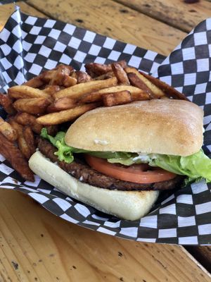 Vegan Burger  at Wildside Grill in Tofino