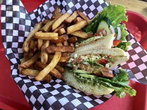 Veggie Ciabatta (no cheese/mayo)  at Wildside Grill in Tofino
