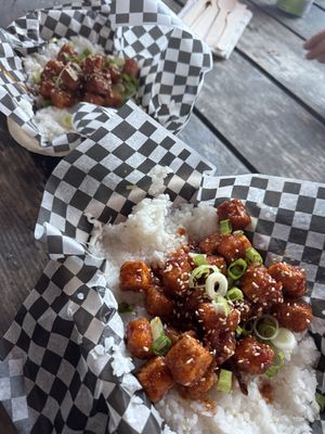 Korean tofu bowl   at Wildside Grill in Tofino