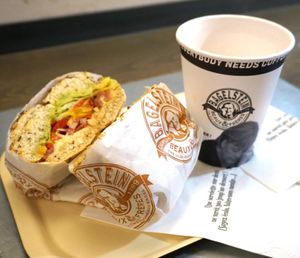 Josephine Bagel + Coffee at Bagelstein in Versailles