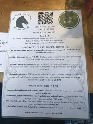 Most of the menu is vegan    at The Flying Childers Inn in Matlock