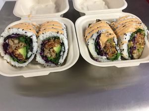 Sushi Burritos  at VegainzLA - La Brea in Inglewood