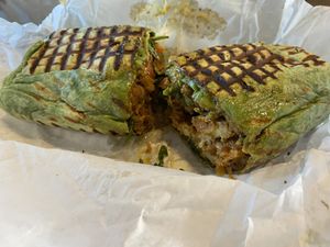 Buffalo Cauliflower Wrap  at VegainzLA - La Brea in Inglewood