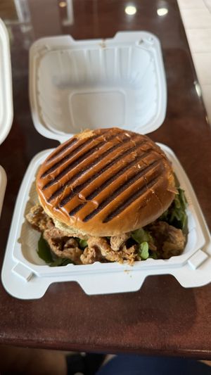 Shicken sandwich   at VegainzLA - La Brea in Inglewood