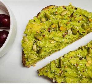 Avocado Love Toast  at Gigi's Vegan + Wellness Cafe in Kansas City