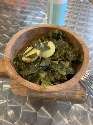 Collard greens  at Gigi's Vegan + Wellness Cafe in Kansas City