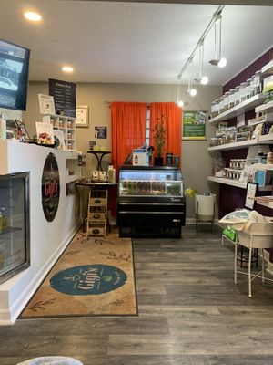 Eating area  at Gigi's Vegan + Wellness Cafe in Kansas City