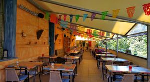 Outdoor seating at El Mosquito in Bremgarten