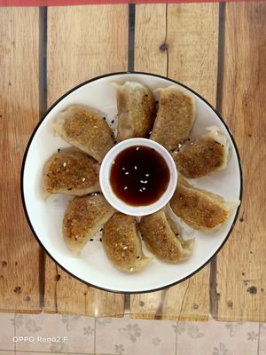 Gyoza at Veggie Lover Cafe in Vientiane